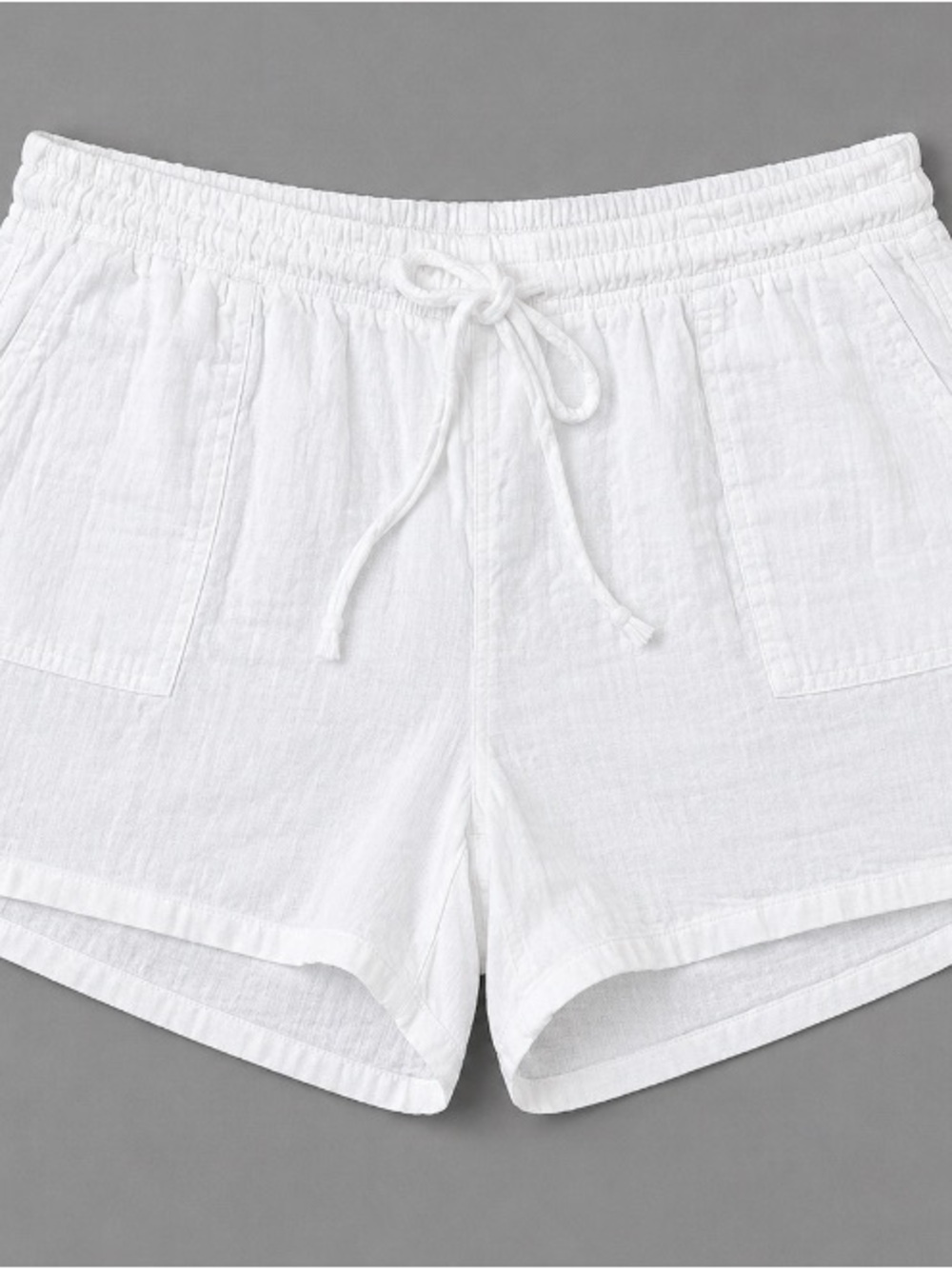 Nicole Miller • White • Lightweight • 100% Cotton Shorts • XL